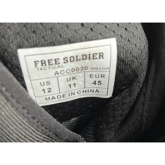 Free Soldier Combat Desert Military Boots Men’s Size 12 Black Waterproof ACC0030 main image 4